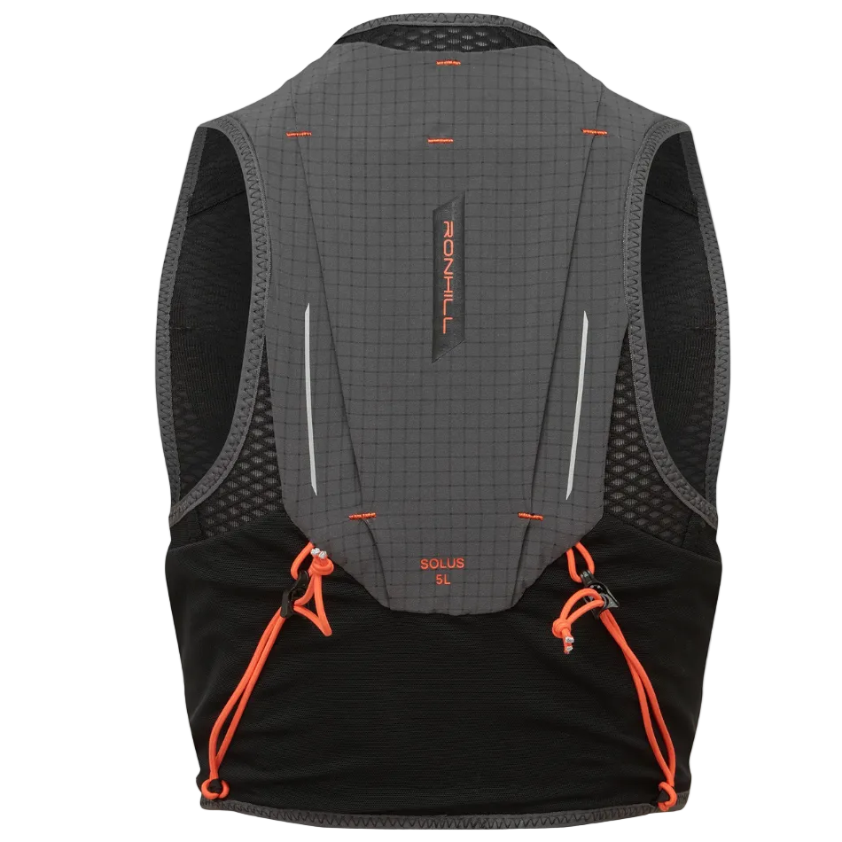 Ronhill Unisex Solus 5L Running Vest in Black/Ronhill Red SS26