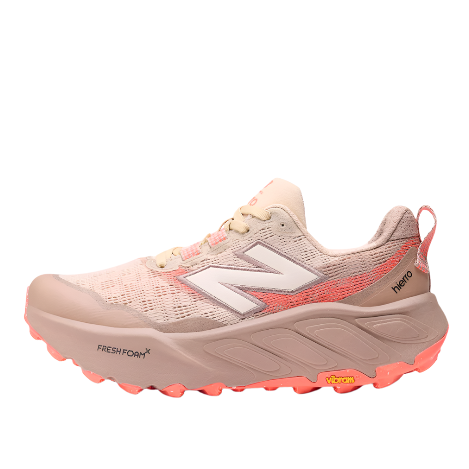New Balance Women's Hierro v9 Trail Running Shoes in Desert Clay/Earth Shadow/Urgent Red AW25