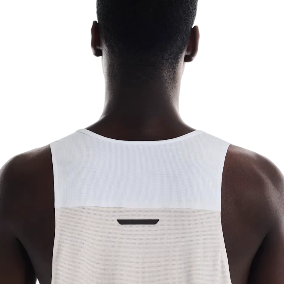 On Men's Performance Tank in White/Silver SS26
