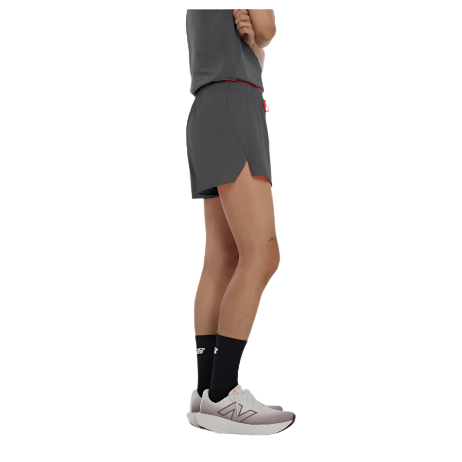 New Balance Men's RC Ultra Light Seamless Split Short 3" in Urgent Red AW25