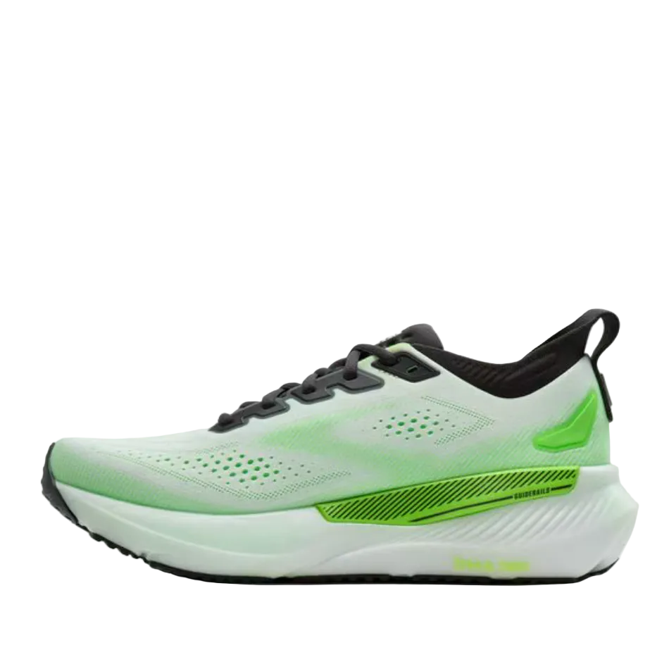 Brooks Men's Glycerin GTS 23 Running Shoes in White/Phantom/Green Gecko SS26