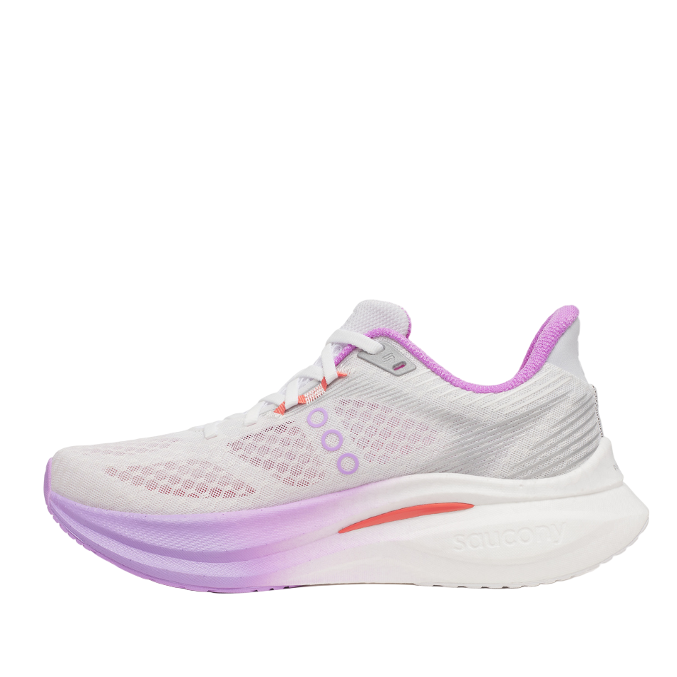 Saucony Women's Endorphin Speed 5 Running Shoes in White/Crocus