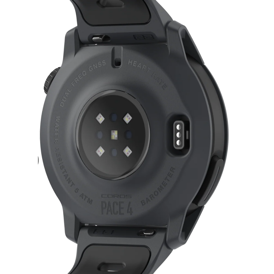 Coros Pace 4 GPS Sport Watch in Black/Silicone SS26