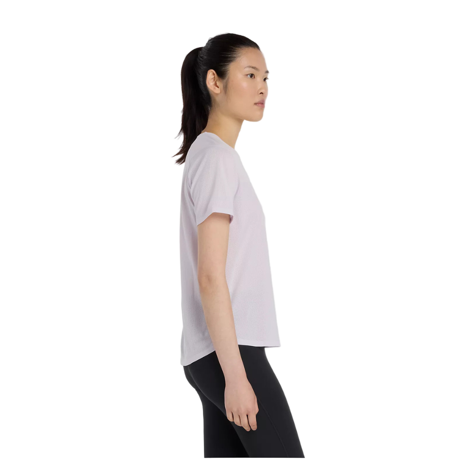 New Balance Women's Athletics T-Shirt in Taro Heather AW25