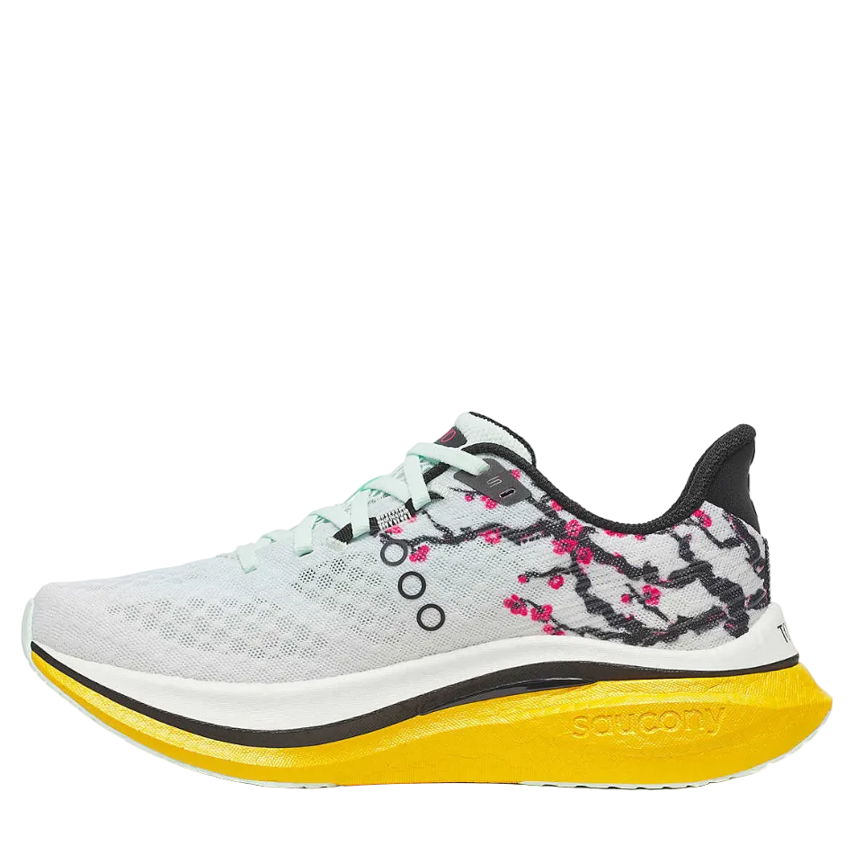 Saucony Women's Tokyo Endorphin Speed 5 Running Shoes in White/Fleur SS26