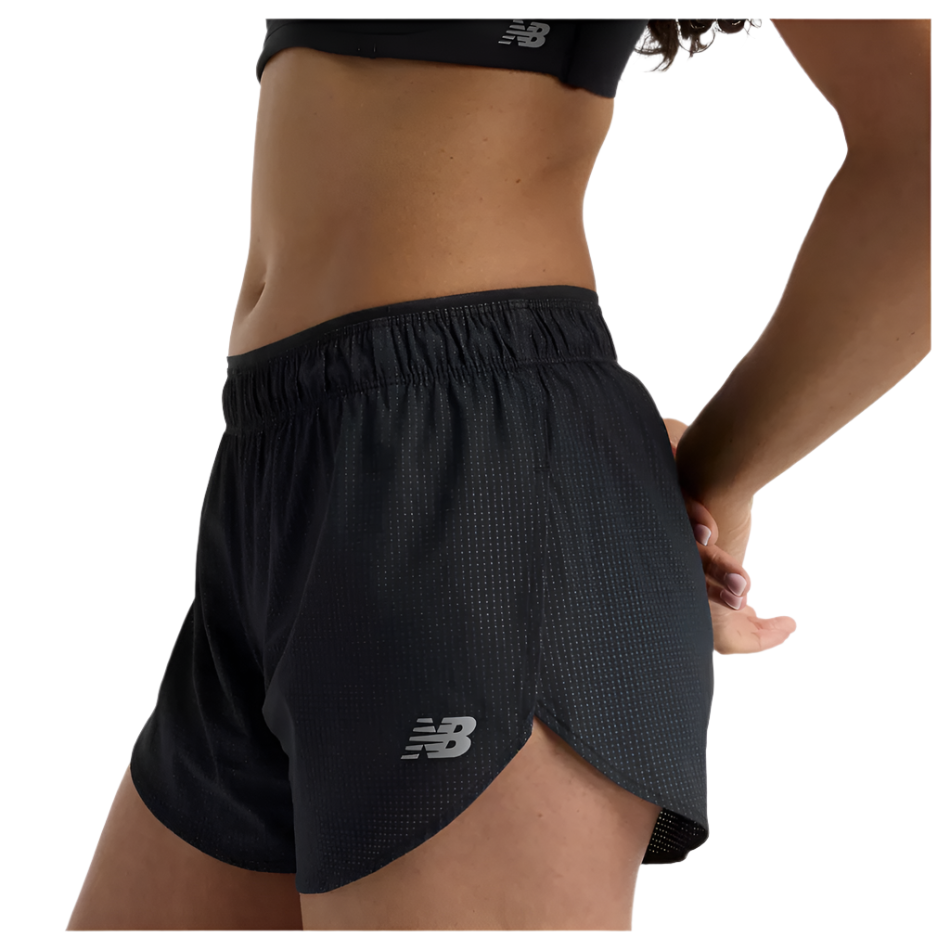 New Balance Women's RC Ultra Light Split Short 3" in Black SS25