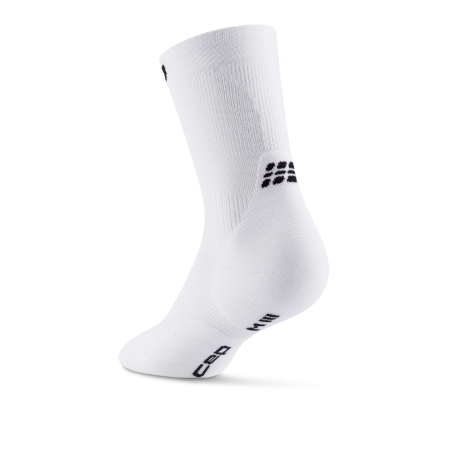 CEP Women's Core Run 5.0 Mid Cut Sock in White