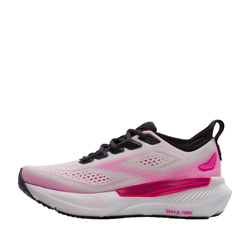 Brooks Women's Glycerin GTS 23 Running Shoes in White/Phantom/Cyber Pink SS26