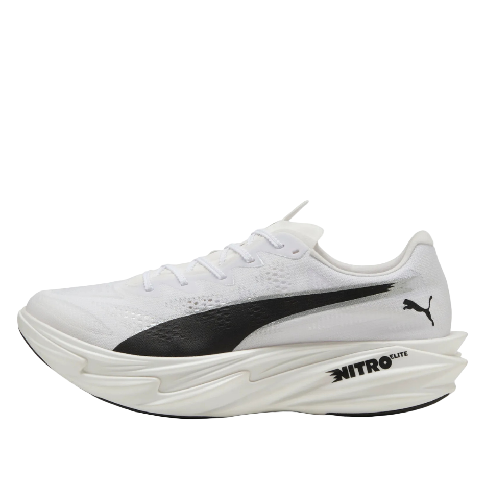 Puma Men's Deviate NITRO Elite 4 Running Shoes in PUMA White/PUMA Black SS26