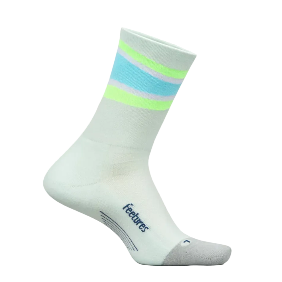 Feetures Unisex Elite Light Cushion Mini Crew in Mint Bounce SS26