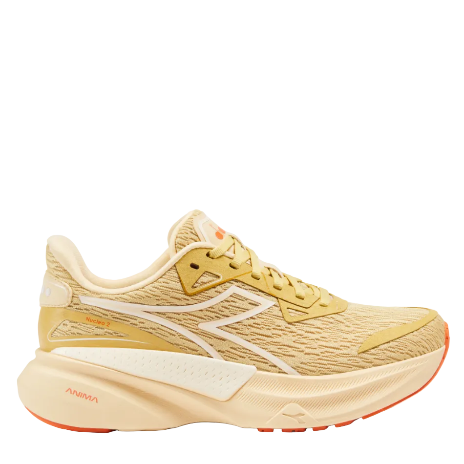 Diadora Women's Nucleo 2 Running Shoes in Rattan/Buttercream SS26