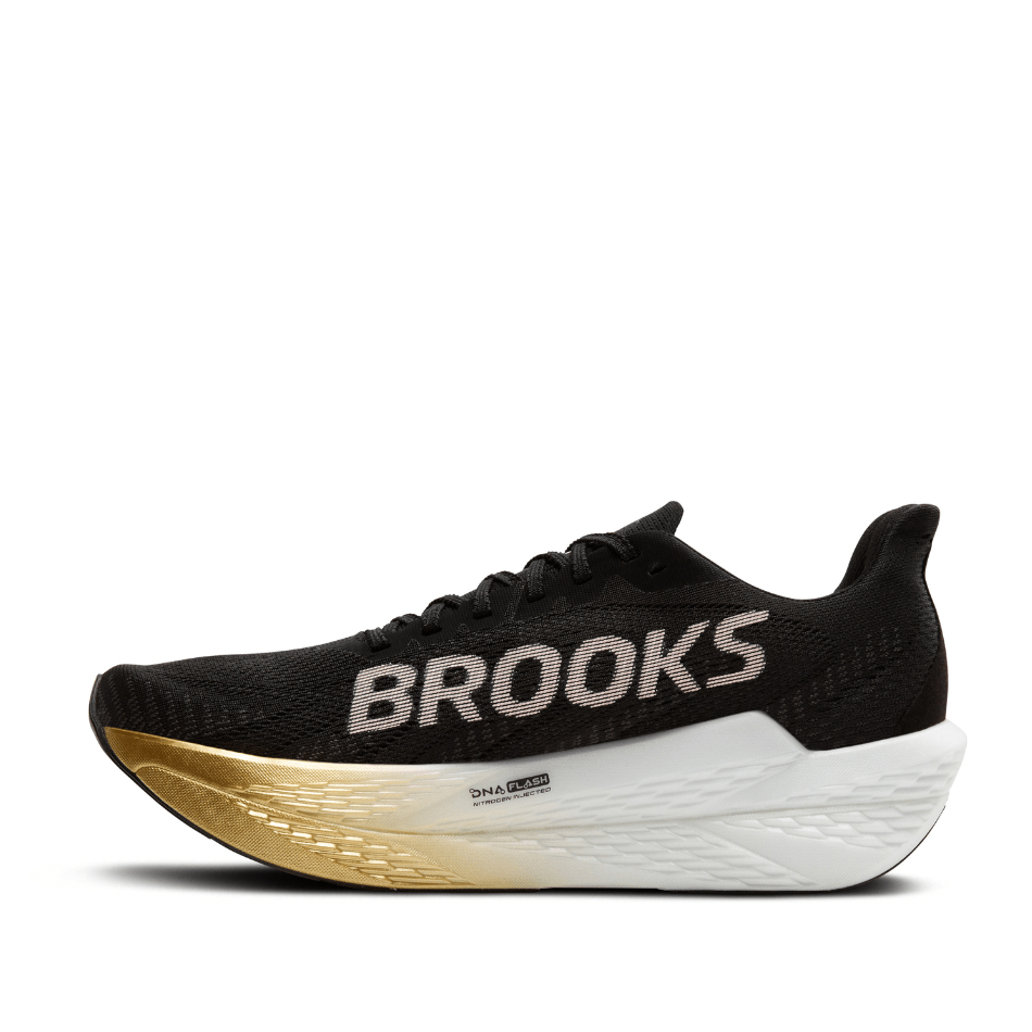 Brooks Shoes Brooks Men's Hyperion Max 2 Running Shoes in Black/Gold/Pink SS25 - Up and Running