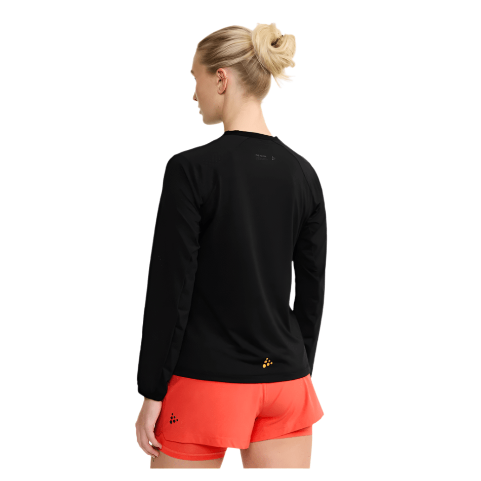 Craft Clothing Craft Women's Hypervent Long Sleeve Wind Top 2 in Black SS25 - Up and Running