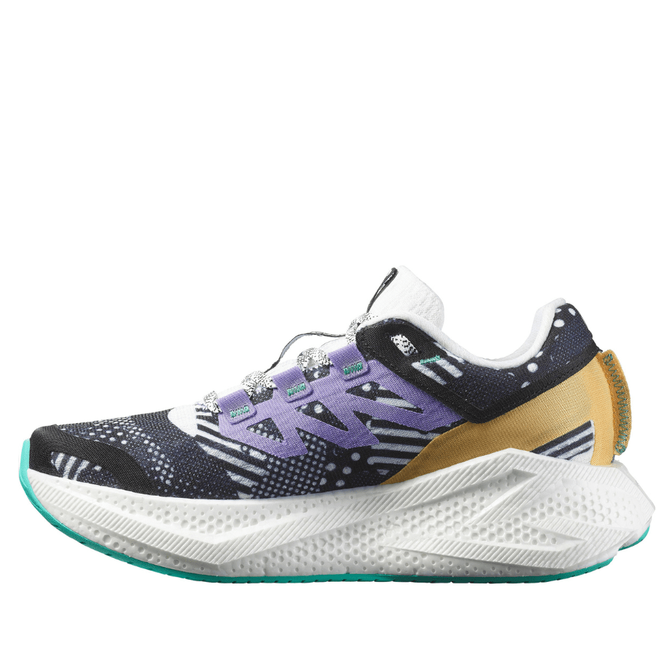 Salomon Shoes Salomon Women's Aeroglide 3 Proto Pack Running Shoes in White/Black/Waterfall SS25 - Up and Running