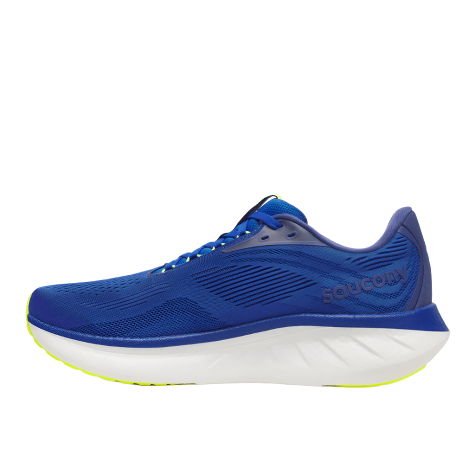 Saucony Shoes Saucony Men's Ride 18 Running Shoes in Lapis/Citron AW25 - Up and Running