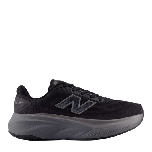 New Balance Men's Fresh Foam X More v6 Running Shoes in Black/Castlerock/Black Metallic AW25