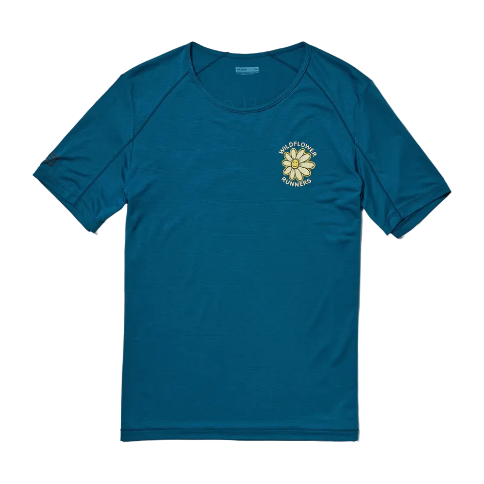 Janji Men's Run All Day Tee in Wildflower Tidal SS26