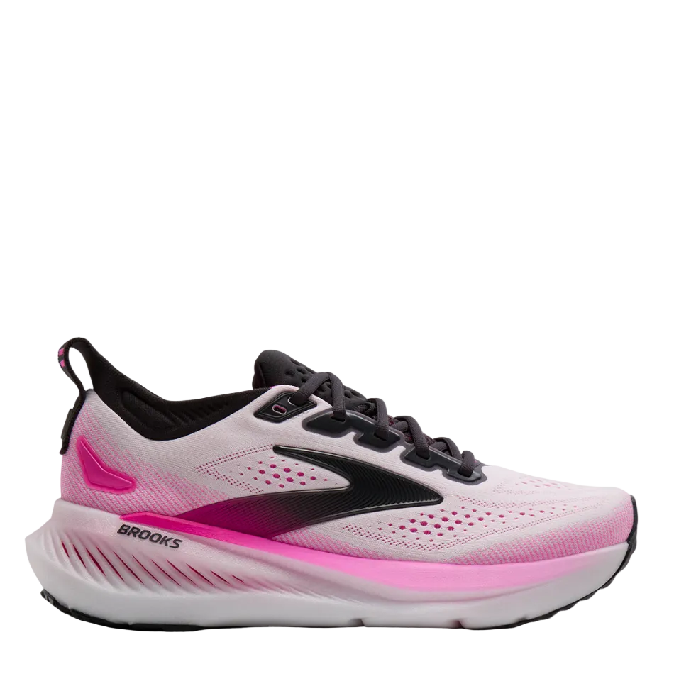 Brooks Women's Glycerin 23 Running Shoes in White/Phantom/Cyber Pink SS26