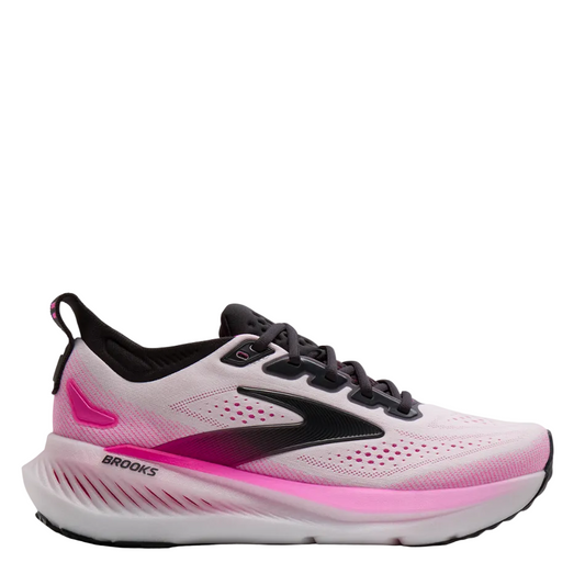 Brooks Women's Glycerin 23 Running Shoes in White/Phantom/Cyber Pink SS26