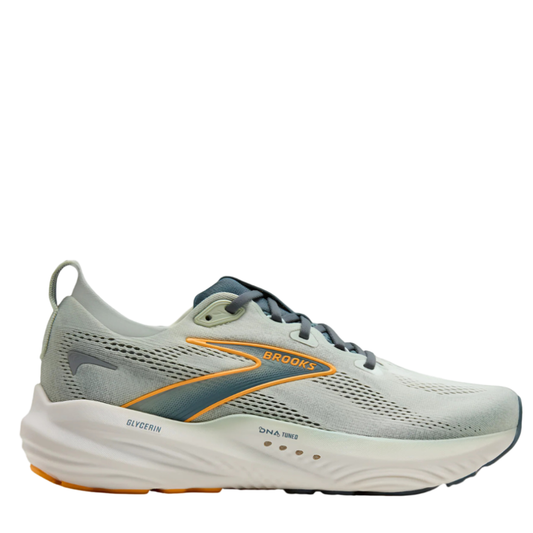 Brooks Men's Glycerin 22 Running Shoes in Smoke/Stormy/Orange AW25