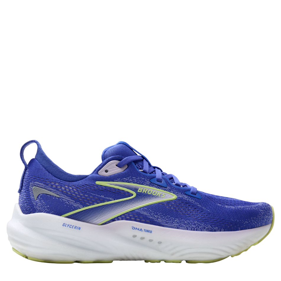 Brooks Women's Glycerin 22 Running Shoes in Amparo Blue/Hyper Iris/Yellow AW25