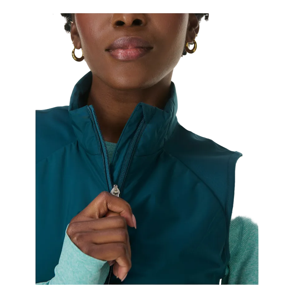 Sweaty Betty Limitless Run Gilet in Deep Green SS26