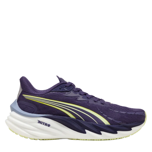 PUMA Women's Velocity NITRO 4 Running Shoes in Deep Plum/Apple Spritz SS26