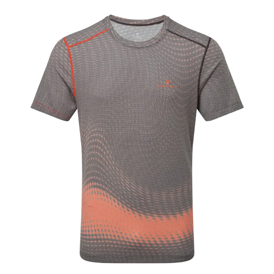 Ronhill Men's Tech Golden Hour Tee in Ronhil Red Motion SS26