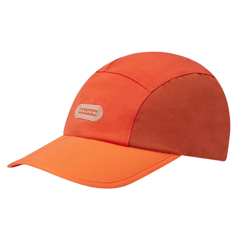 Sealskinz Unisex Runham Ultra Lightweight Quick Dry Foldable Running Cap in Orange SS26
