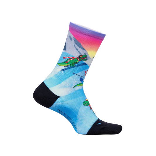 Feetures Limited Edition Elite Light Cushion Mini Crew in Ski Rex