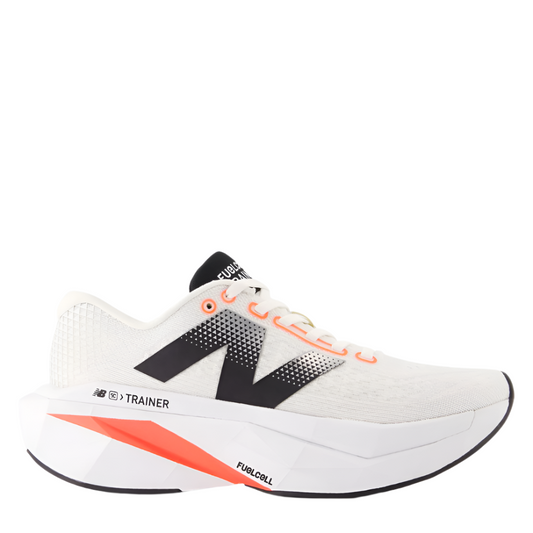 New Balance Women's Fuelcell Supercomp Trainer V3 Running Shoes in Sea Salt/Urgent Red/Black AW25