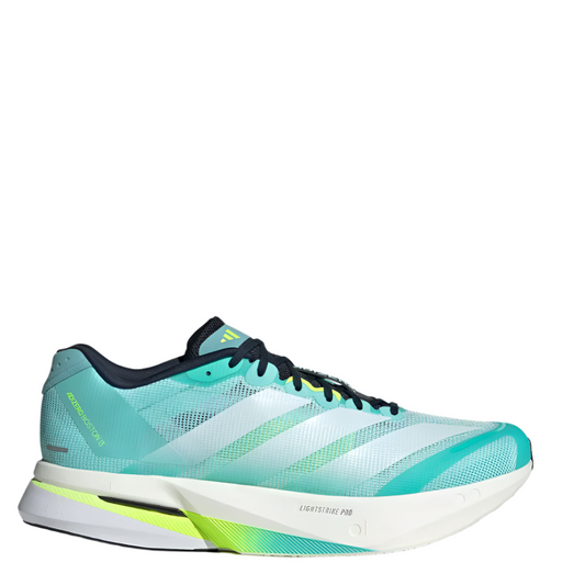 adidas Men's Boston 13 Running Shoes in Flash Aqua/Cloud White/Lucid Lemon AW25