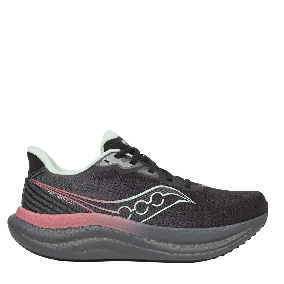 Saucony Women's Triumph 23 Running Shoes in Black/Calm