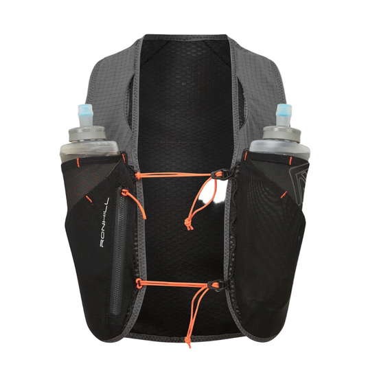 Ronhill Unisex Solus 5L Running Vest in Black/Ronhill Red SS26
