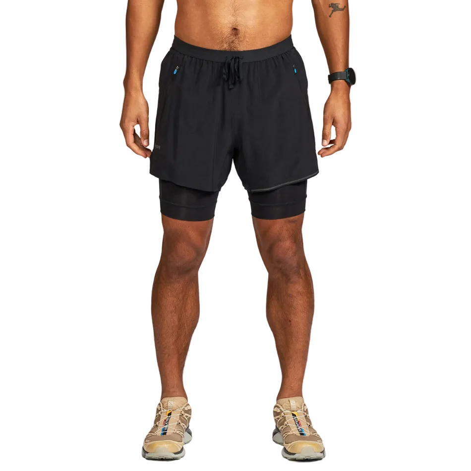 Janji Men's 5" AFO Middle Short Ultra 2-in-1 in Midnight SS26