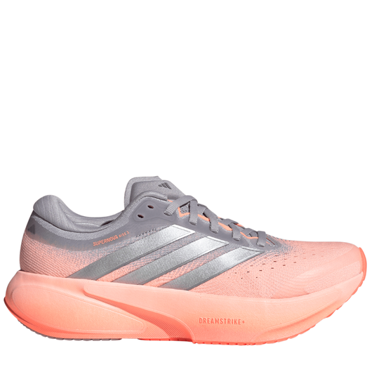 adidas Women's Supernova Rise 3 Running Shoes in Clear Orange/Silver Met./Glory Grey SS26