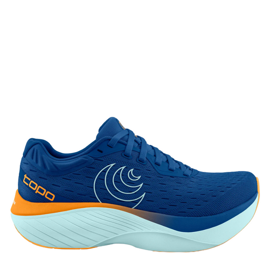 Topo Men's Atmos Running Shoes in Blue/Orange AW25