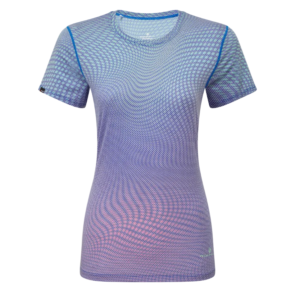 Ronhill Women's Tech Golden Hour Tee in Classic Blue Refraction SS26