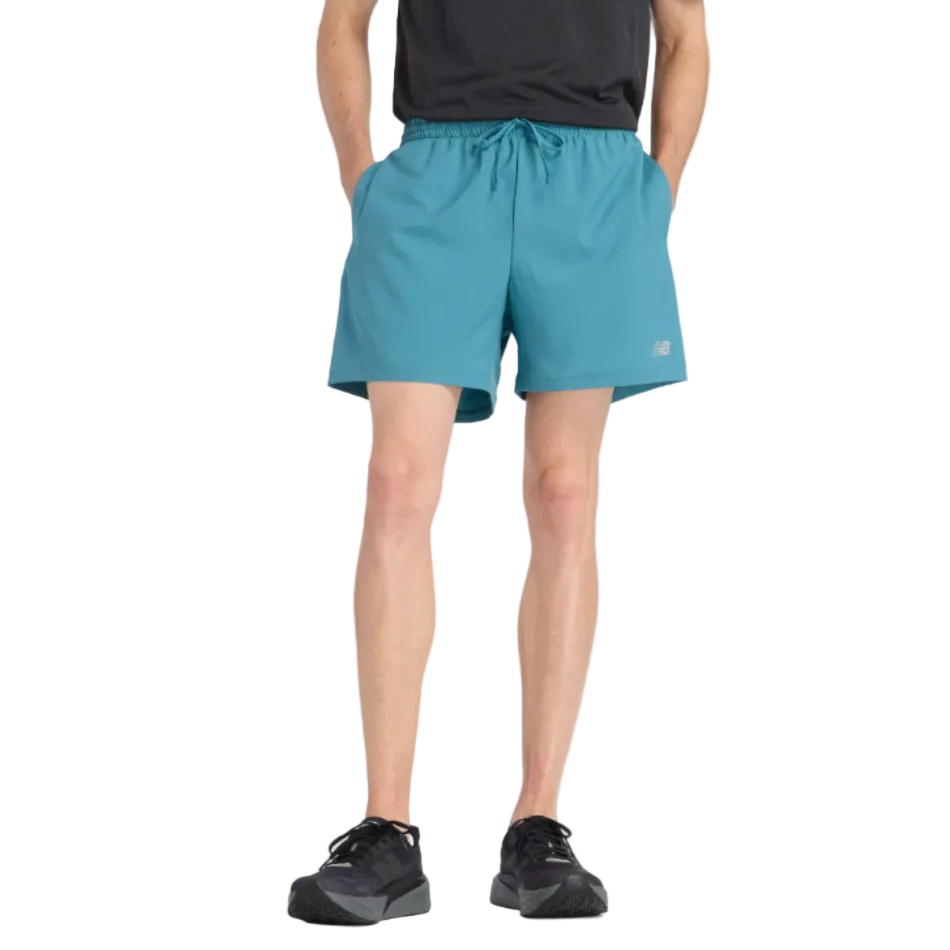 New Balance Men's Sport Essentials Short 5" in Big Teal/Slate Grey SS26