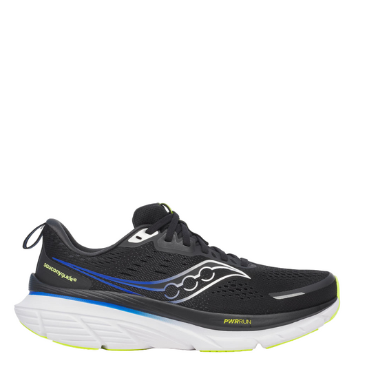 Saucony Men's Guide 18 Running Shoes in Black/Lapis AW25