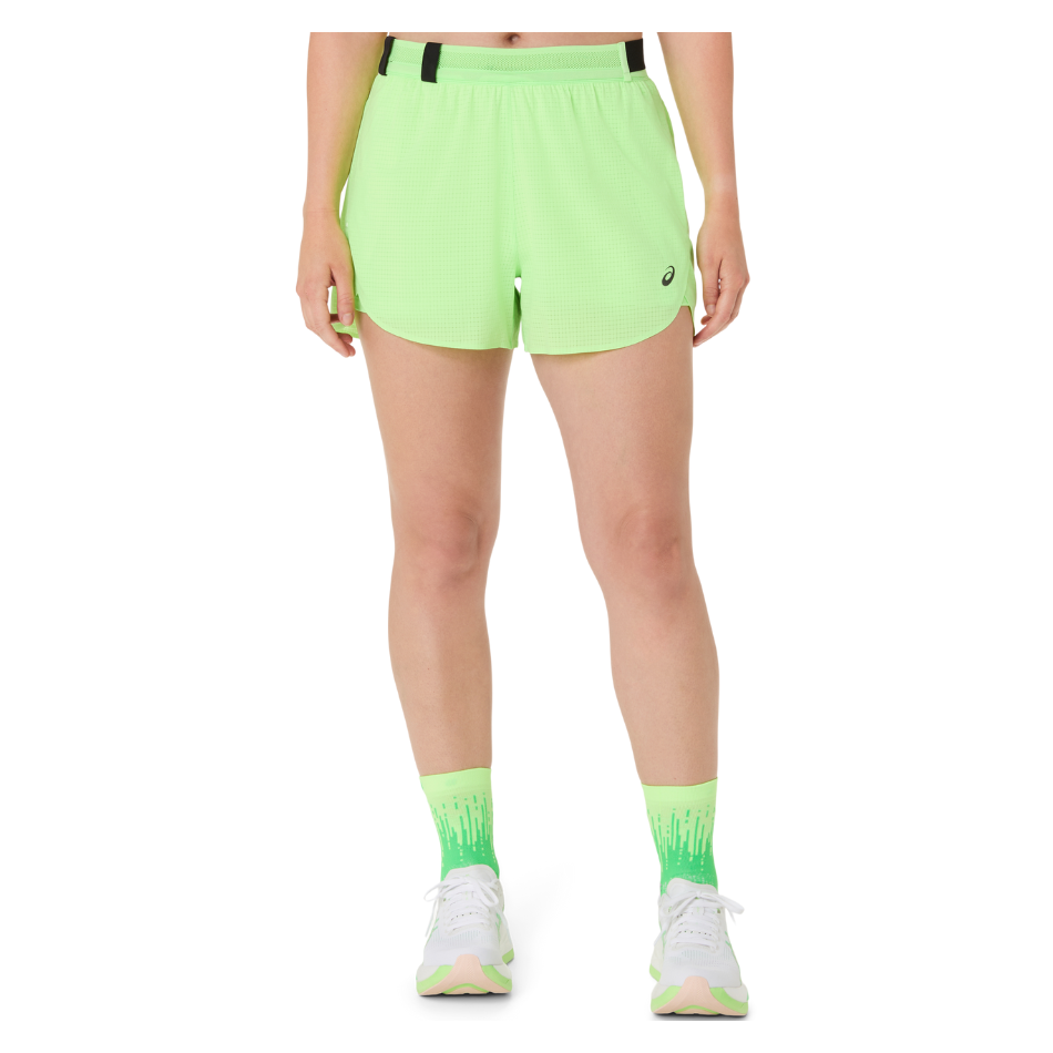 ASICS Women's METARUN SPLIT SHORT in Illuminate Green SS26