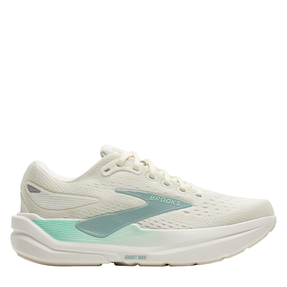 Brooks Women's Ghost Max 3 Running Shoes in Coconut/Yucca/Gray Mist SS26