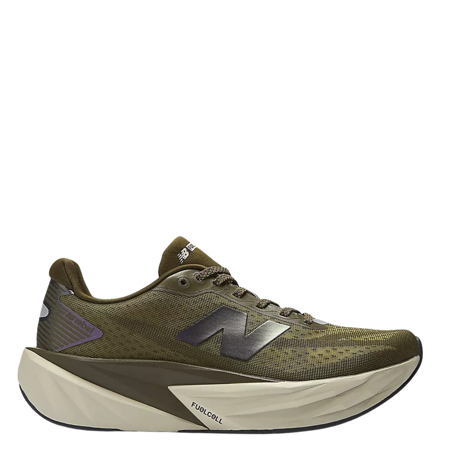 New Balance Women's Fuelcell Rebel v5 High Viz Running Shoes in Woodland/Shipyard/Silver Metallic AW25