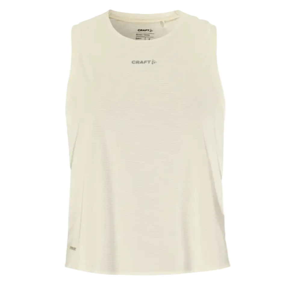 Craft Women's Hypervent Singlet in Tofu SS26