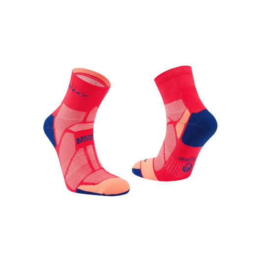 Hilly Unisex Marathon Fresh Anklet Socks Min in Hot Pink/Blue SS26