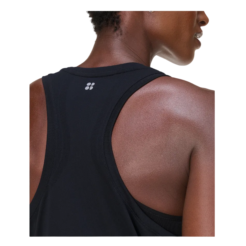 Sweaty Betty Athlete Featherweight Loose Seamless Tank in Black SS26