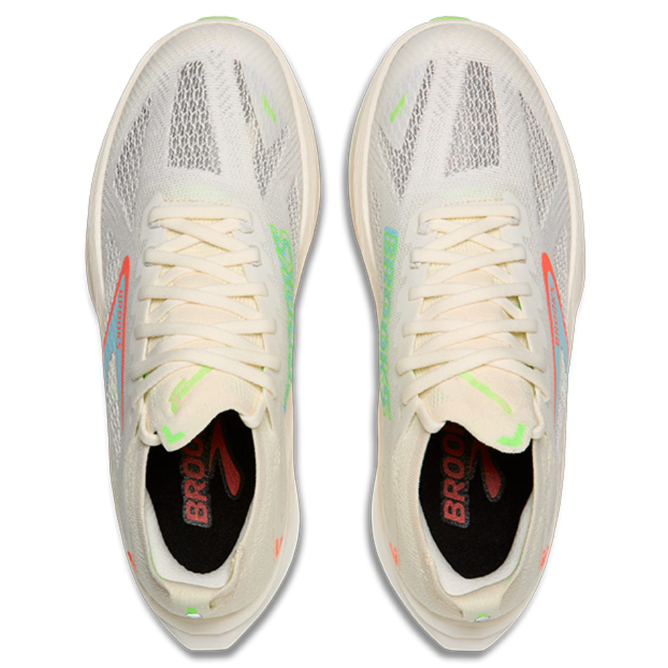 Brooks Women's Hyperion Max 3 Running Shoes in Coconut/Green Gecko/Pink Clay AW25