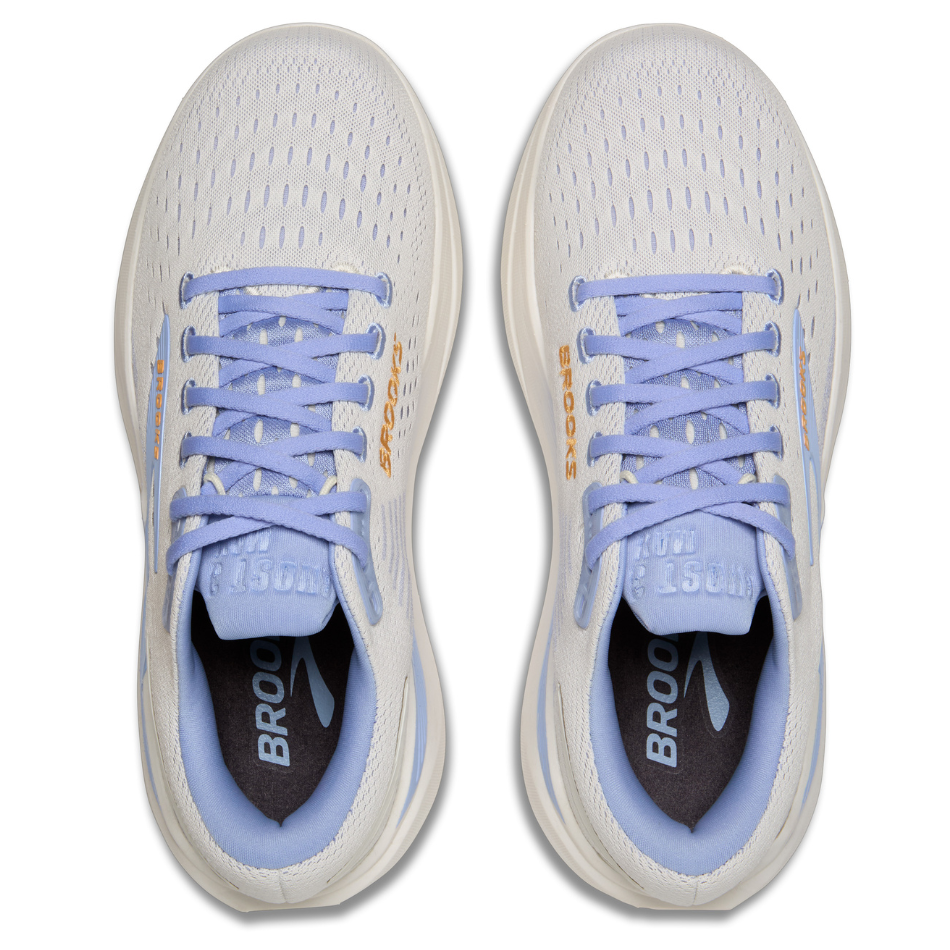 Brooks Women's Ghost Max 3 Running Shoes in Coconut/Blue Heron/Orange AW25