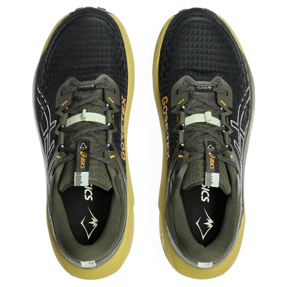 ASICS Men's GEL-TRABUCO 13 GTX Trail Running Shoes in Black/Whisper Green AW25