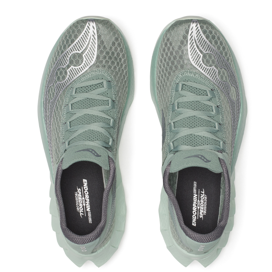 Saucony Men's Endorphin Pro 4 Running Shoes in Iceberg/Carbon - Online Exclusive